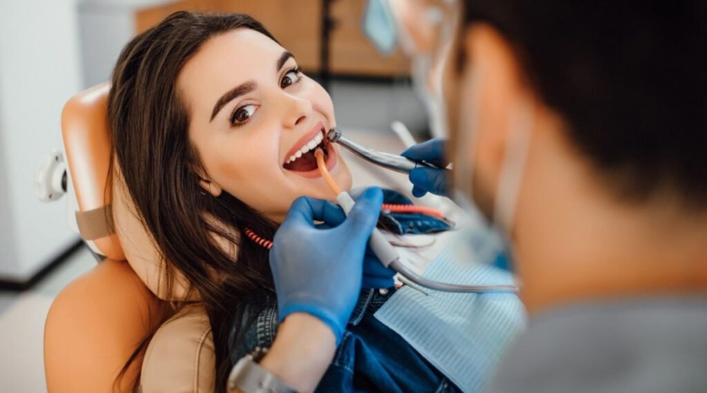 Young female patient visiting City Dental Hospital, the best teeth doctor near me, for a dental appointment.